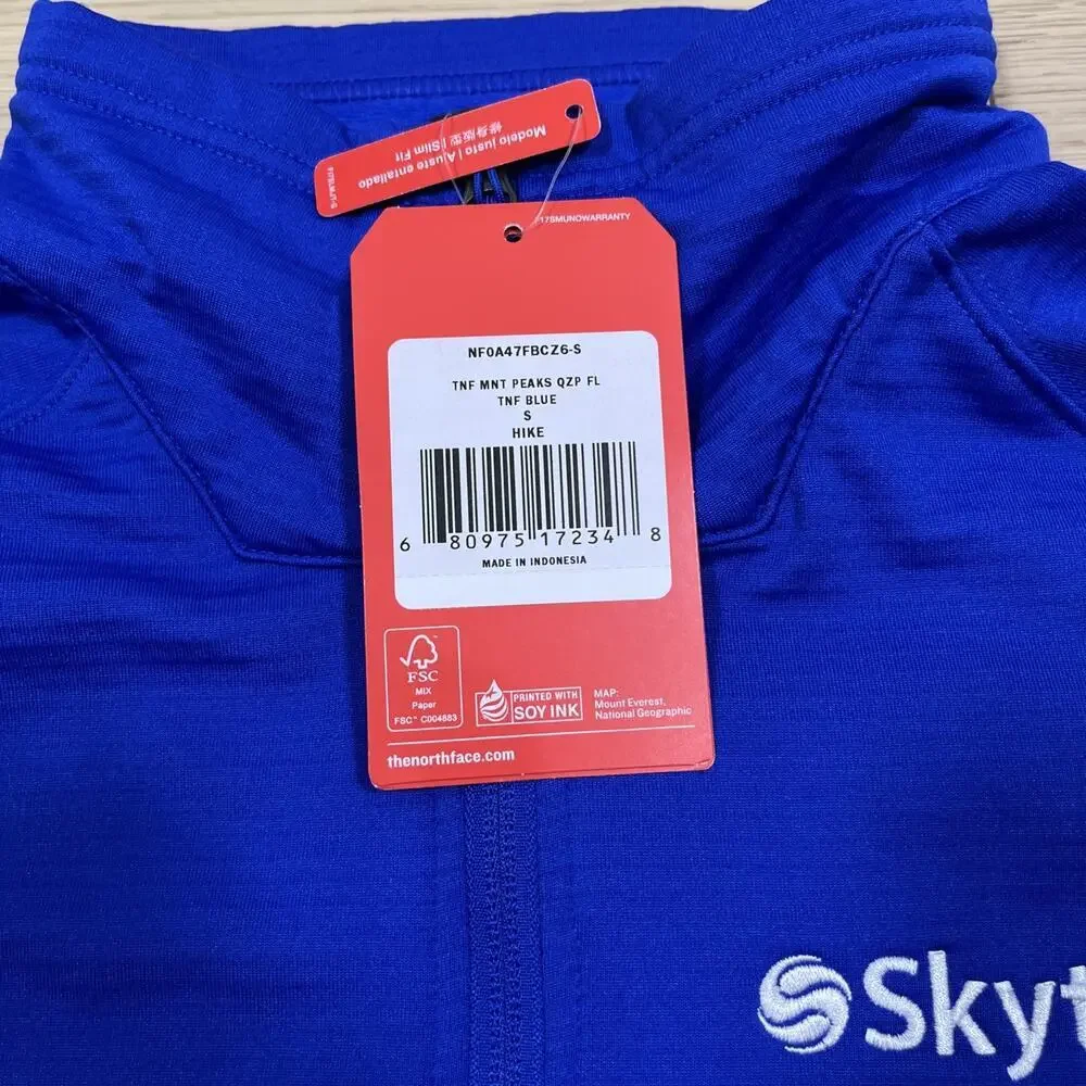The North Face Summit 1/2 Zip Crevasse Baselayer DotKnit Pullover Mens TNF Blue
